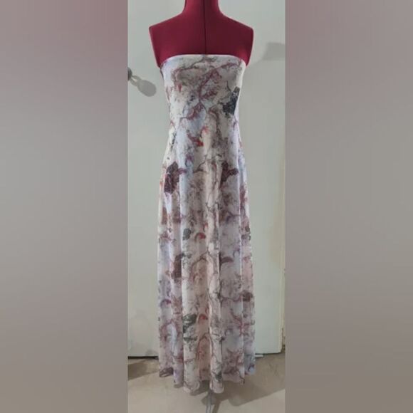 ZARA STRAPLESS STONE TULLE DRESS - Picture 10 of 11